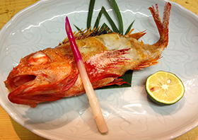 キンキの塩焼き