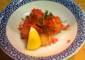 新じゃが明太子焼き